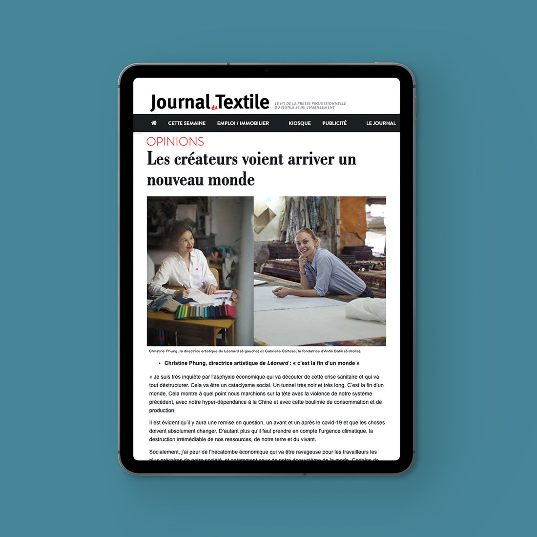 Press - Le journal du textile