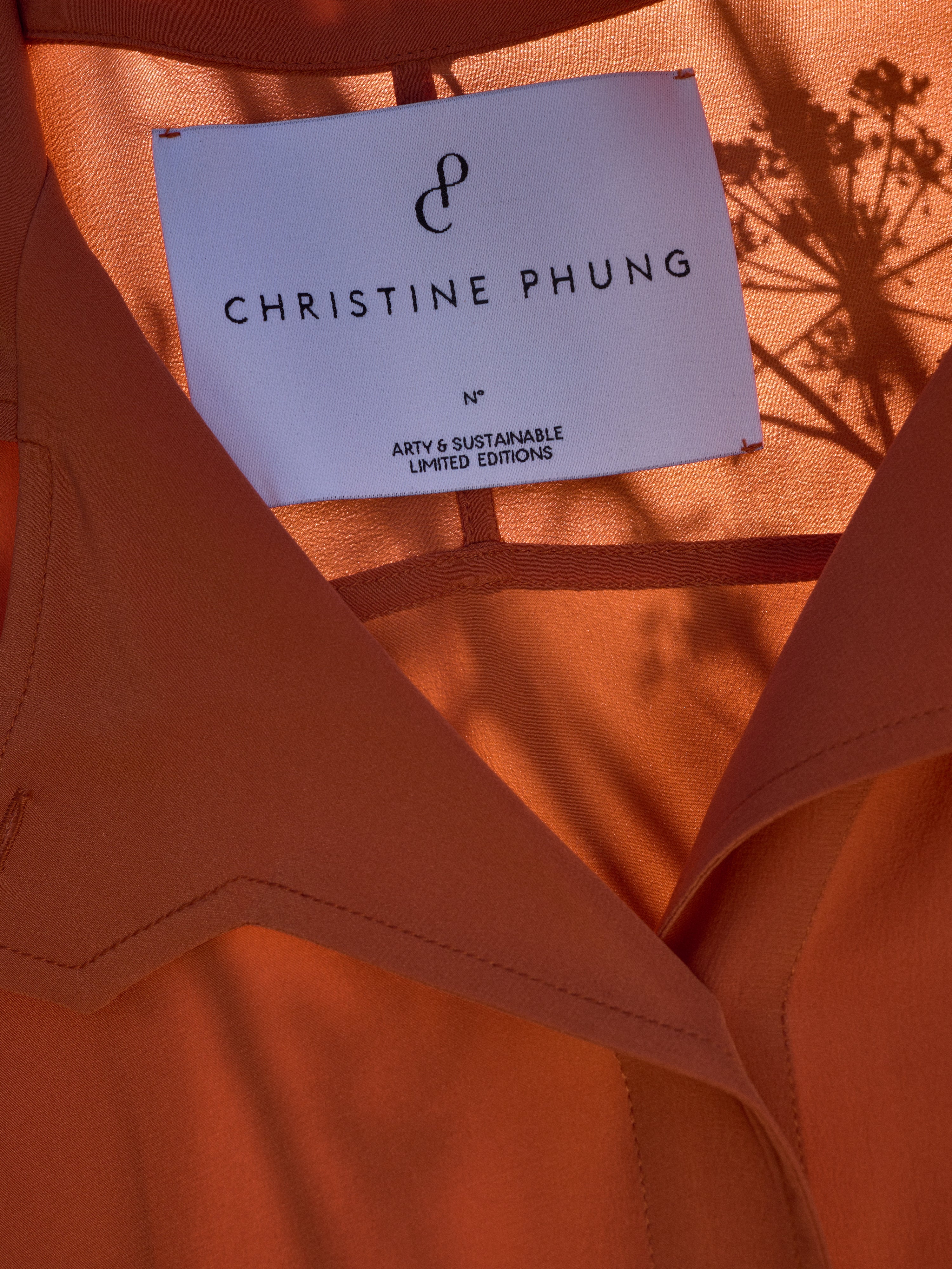 Chemise ALPHA Soie Orange