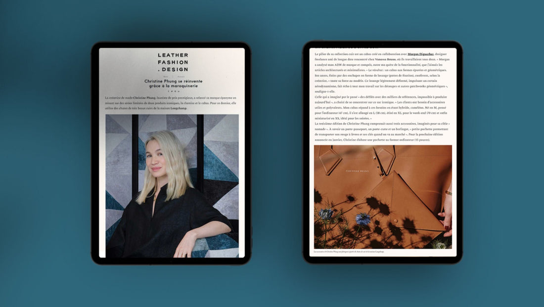 Christine Phung se réinvente grâce à la maroquinerie