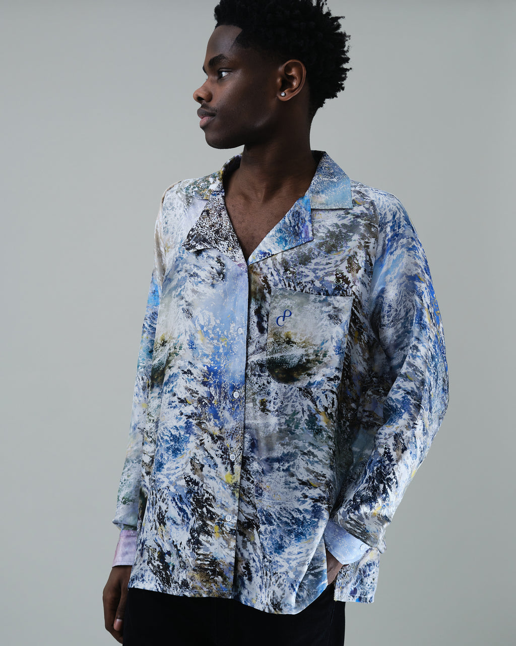 ALPHA CHUTES SILK SHIRT