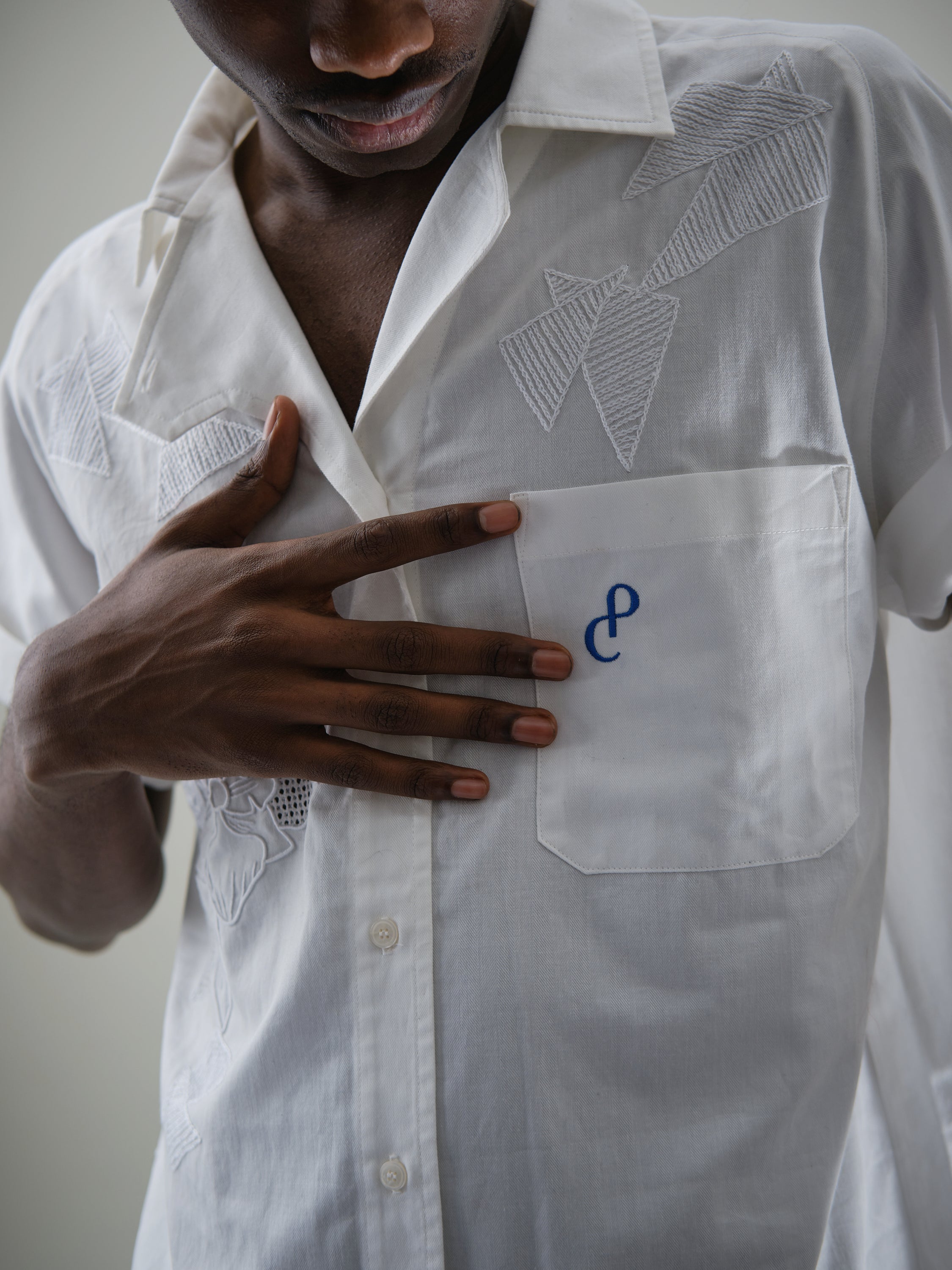 Hand Embroidered ALPHA Shirt