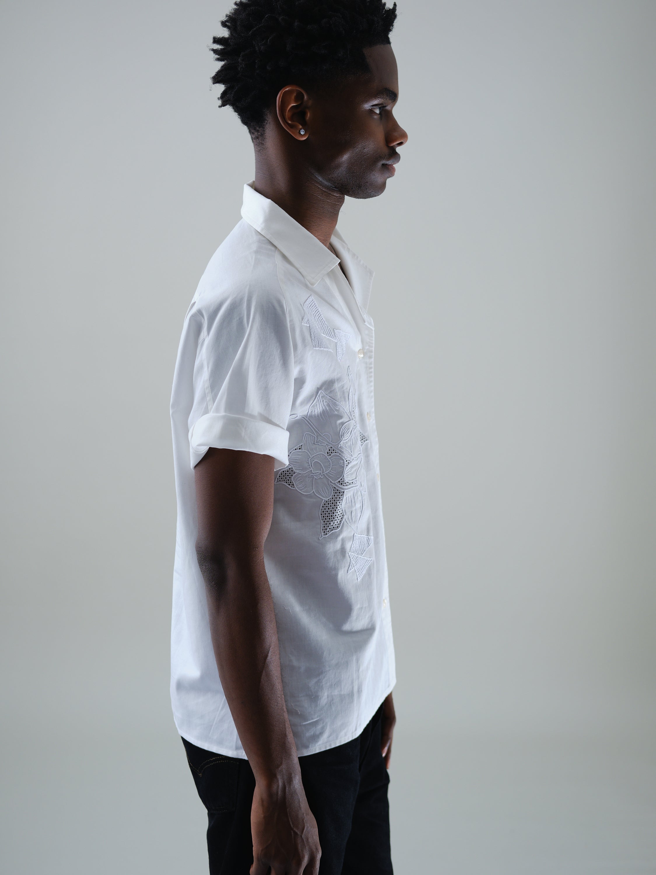 Hand Embroidered ALPHA Shirt