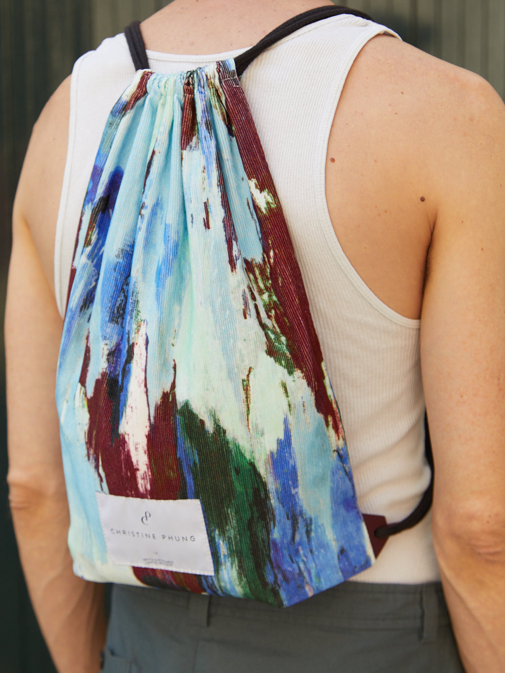Printed Velvet Pool Bag