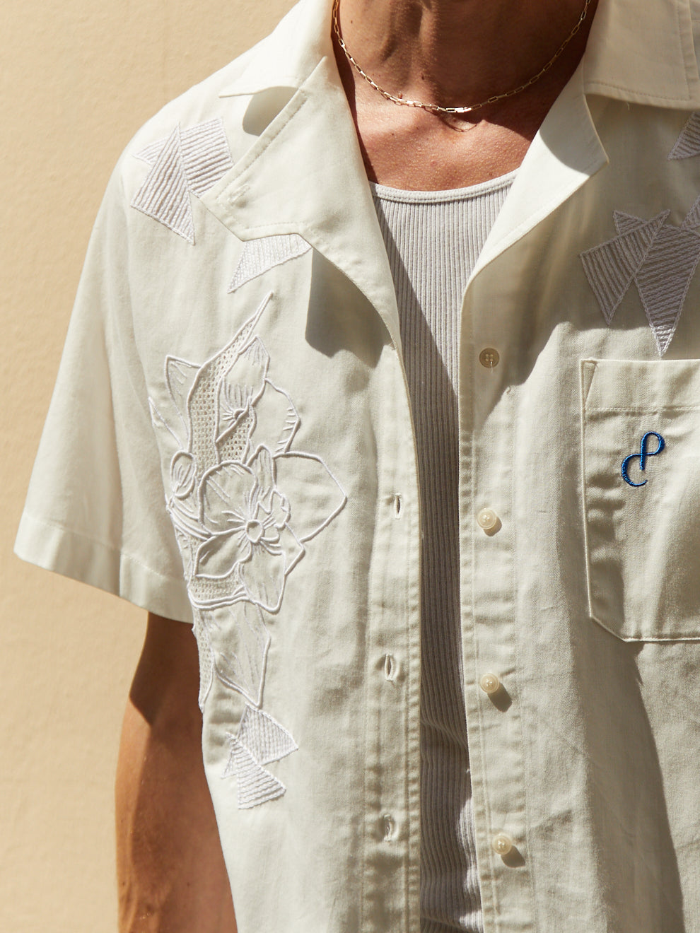 Hand Embroidered ALPHA Shirt