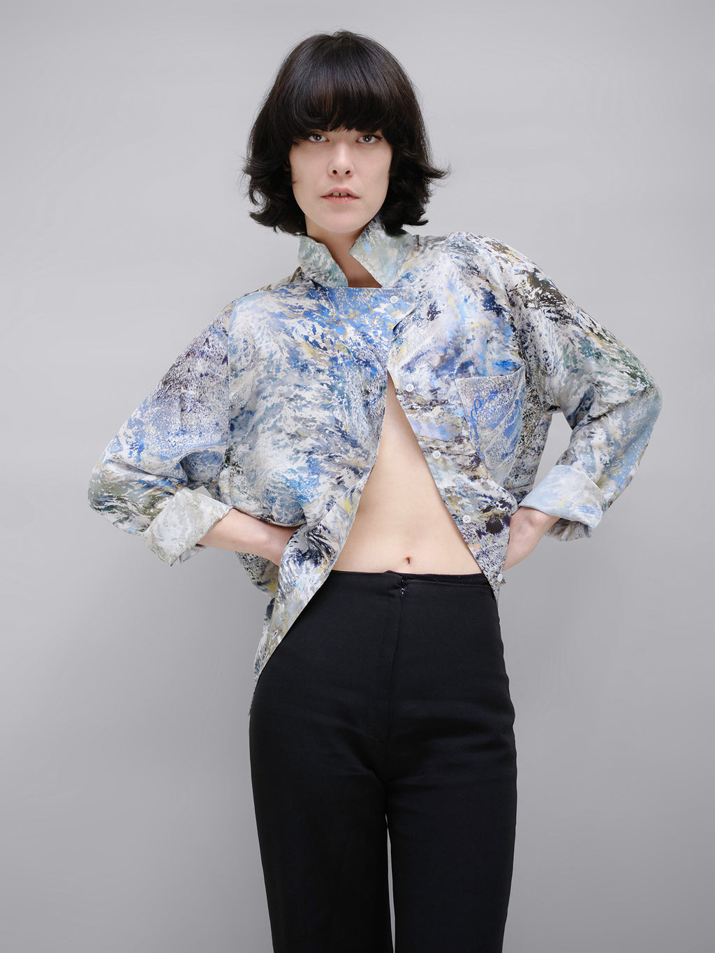 ALPHA CHUTES SILK SHIRT