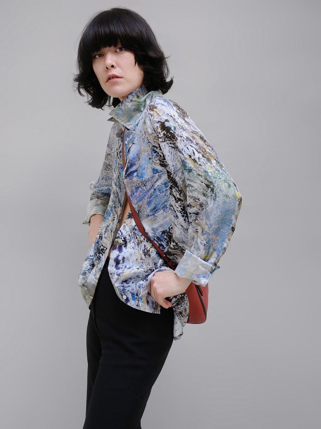 ALPHA CHUTES SILK SHIRT