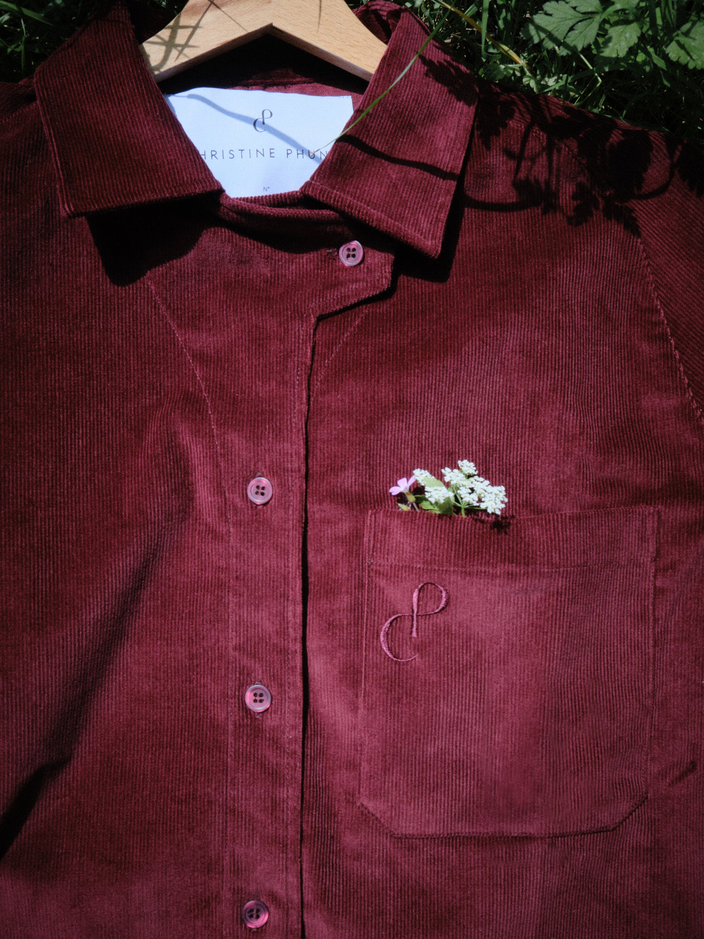 CHEMISE ALPHA BURGUNDY