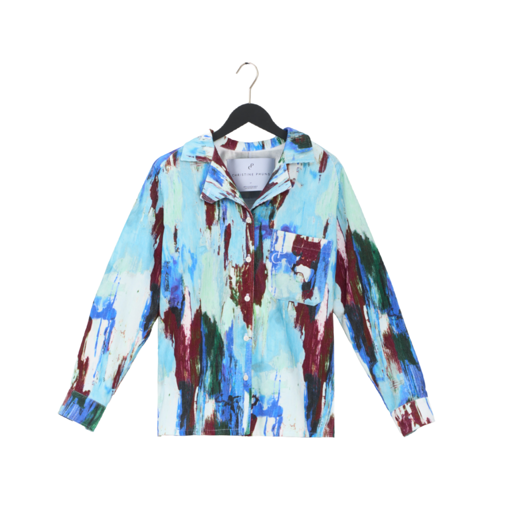 ALPHA Printed Velvet Shirt