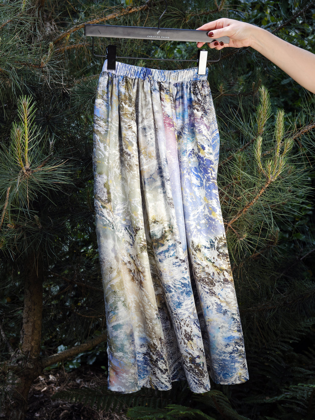 15 OMEGA Red Silk Skirt PRE ORDER