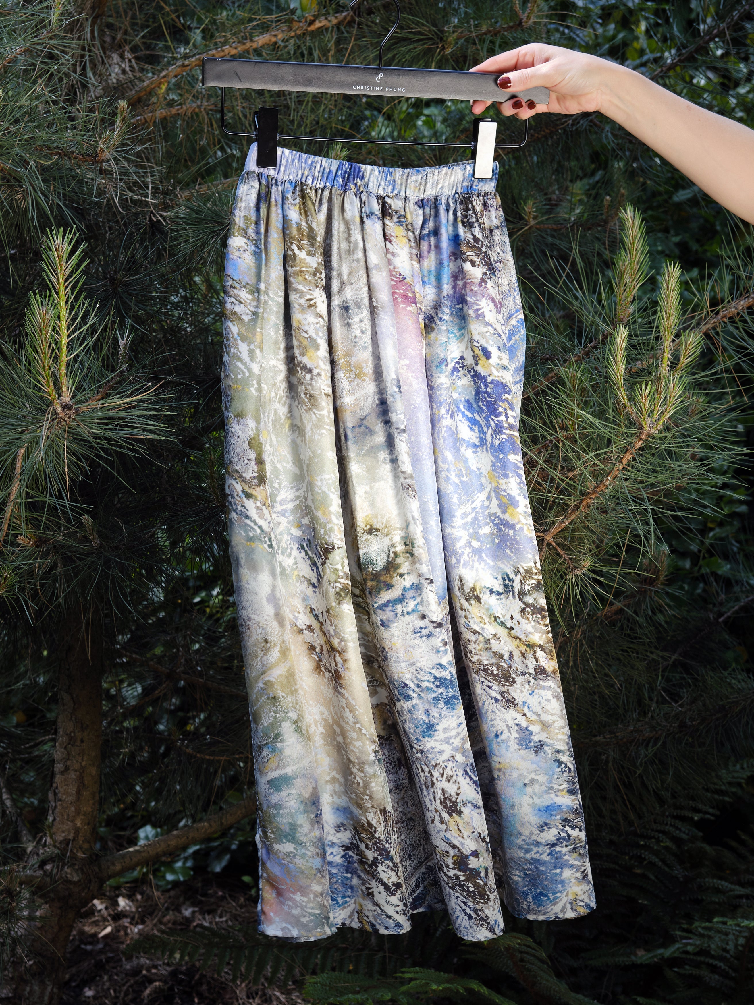 15 OMEGA Red Silk Skirt PRE ORDER