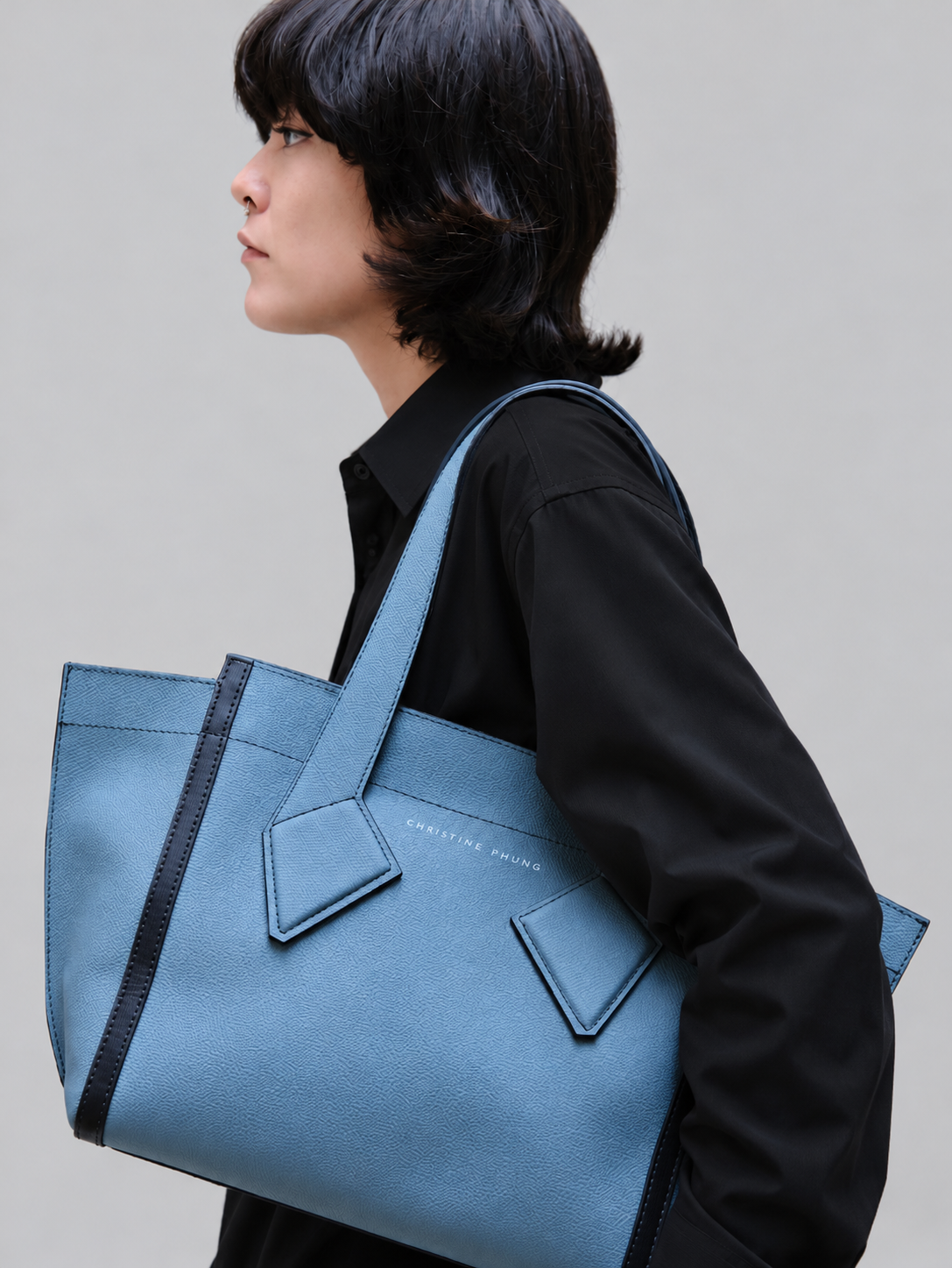 Sac Cabas M Chardon – Cuir Upcyclé