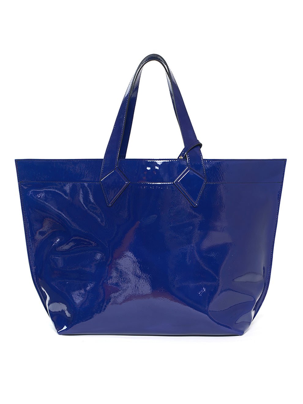 Cabas XL en Cuir Bleu