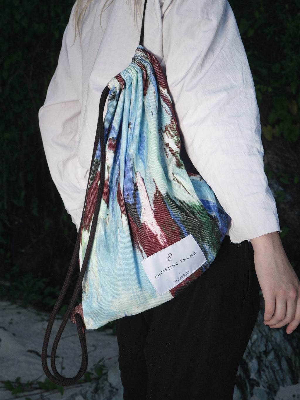 Printed Velvet Pool Bag