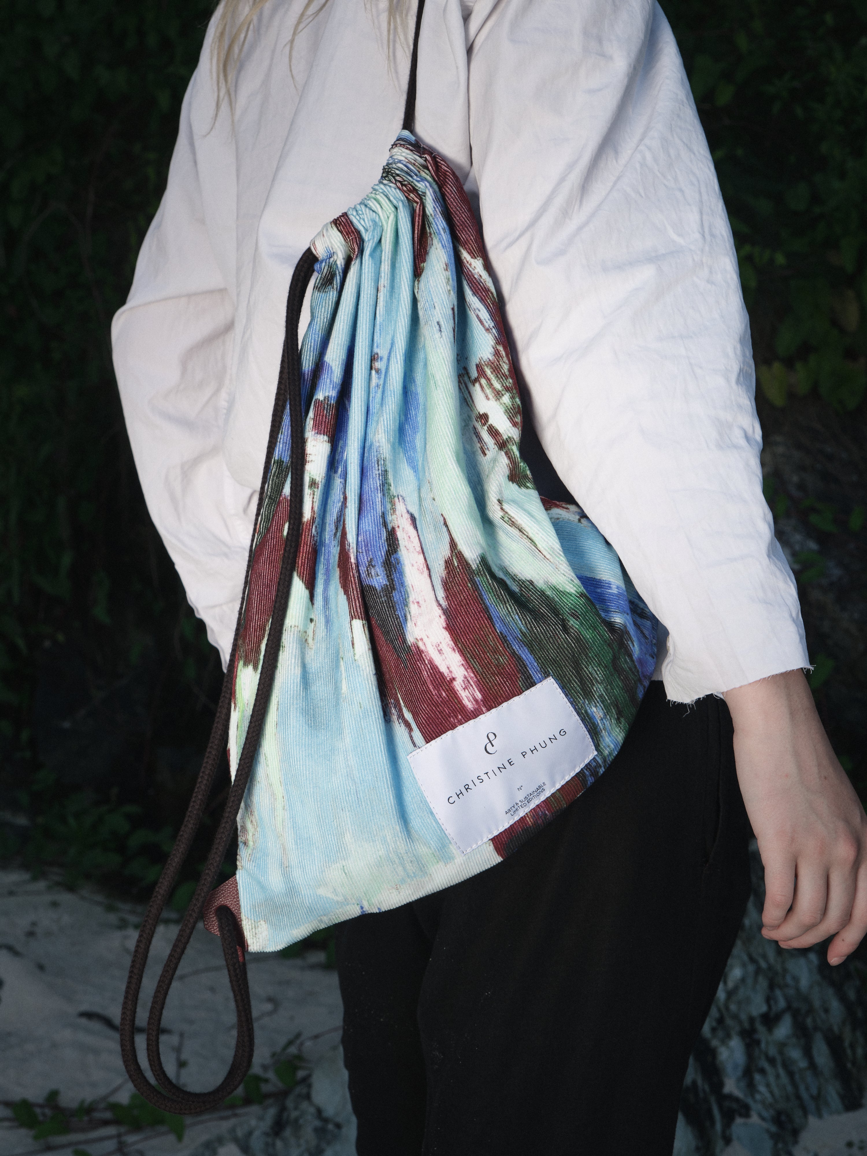 Printed Velvet Pool Bag