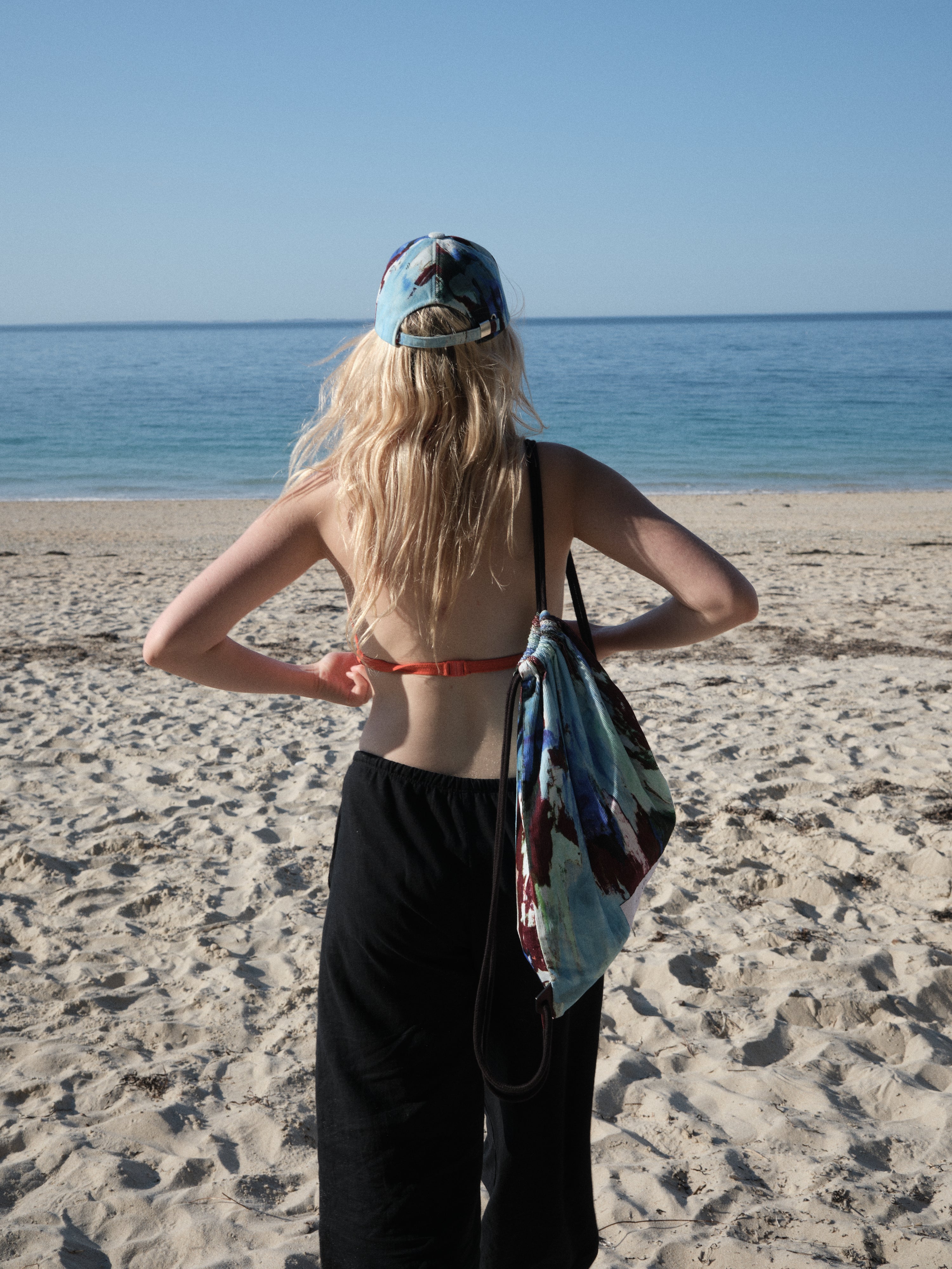 Printed Velvet Pool Bag