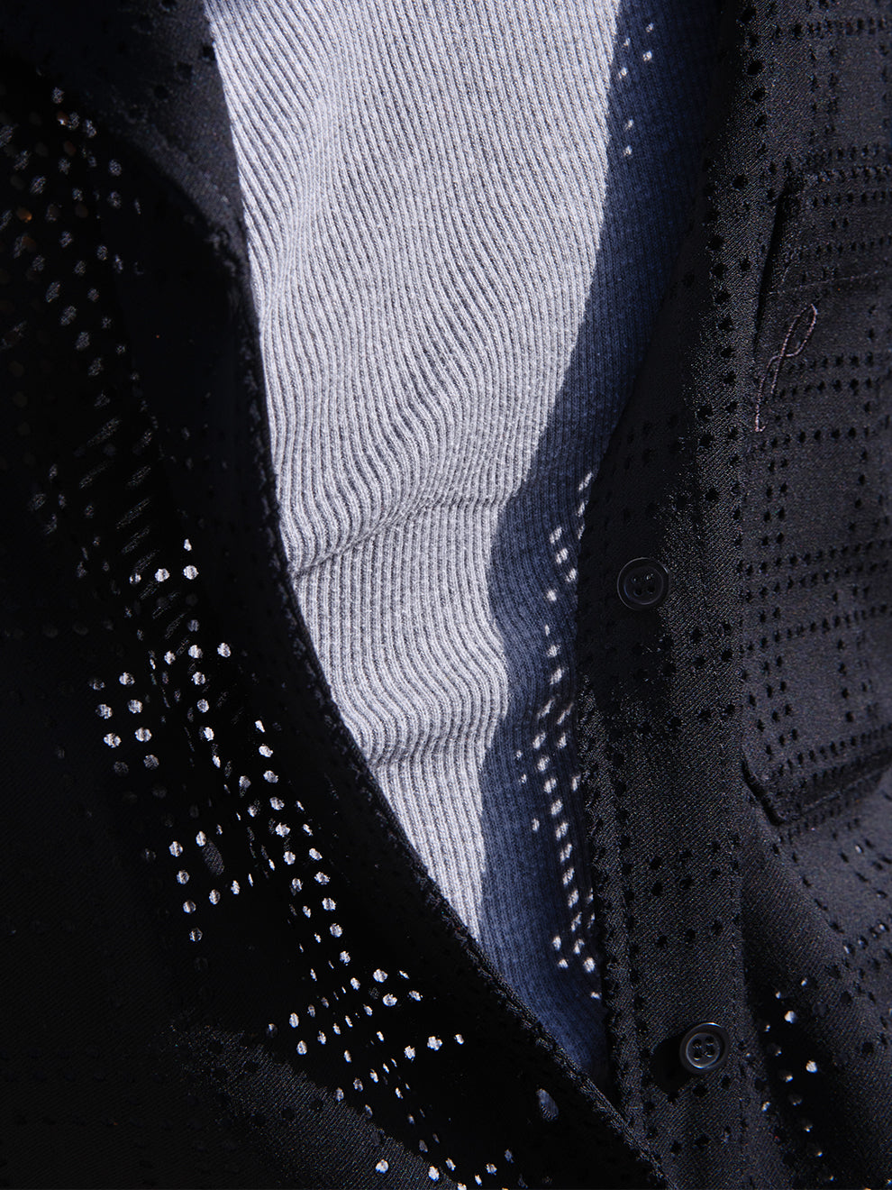 CHEMISE CHECKERS NOIRE manches courtes