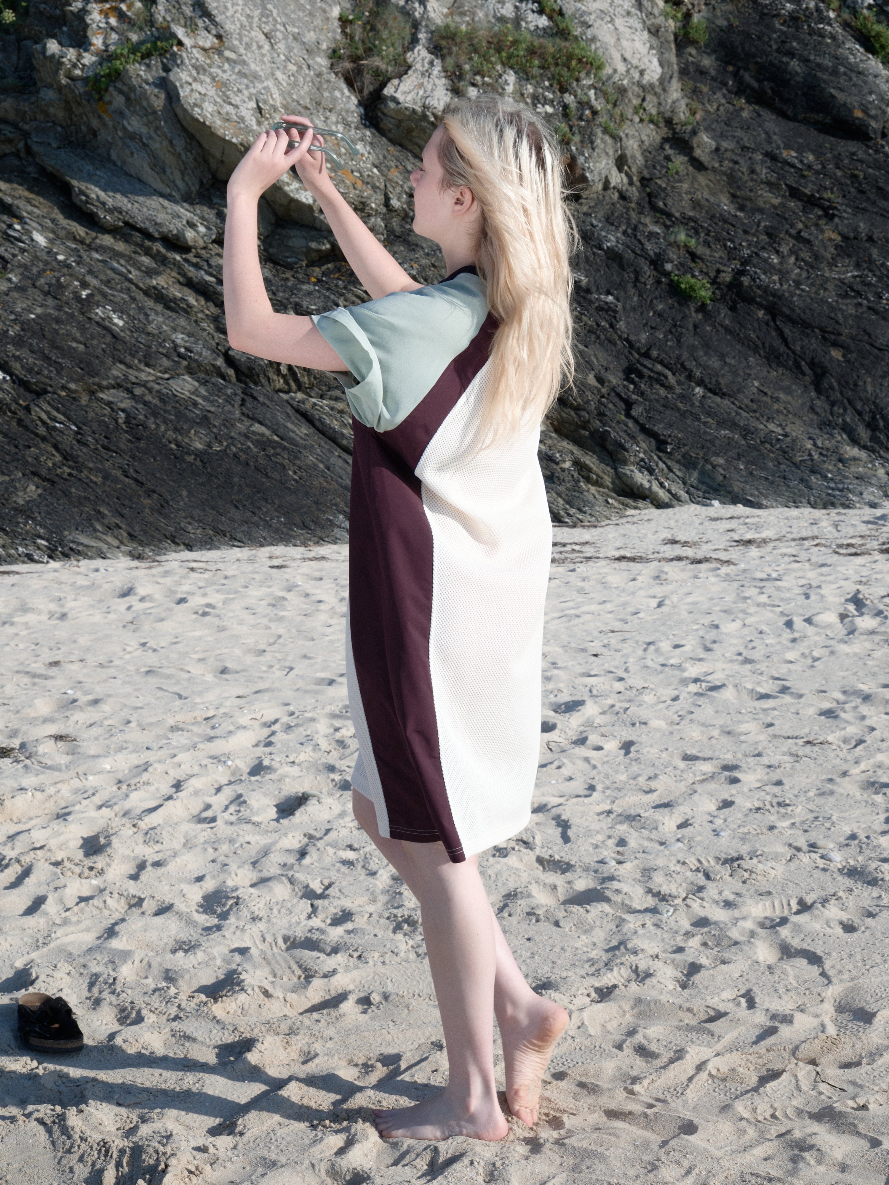 SIGMA Mixed Fabric Dress