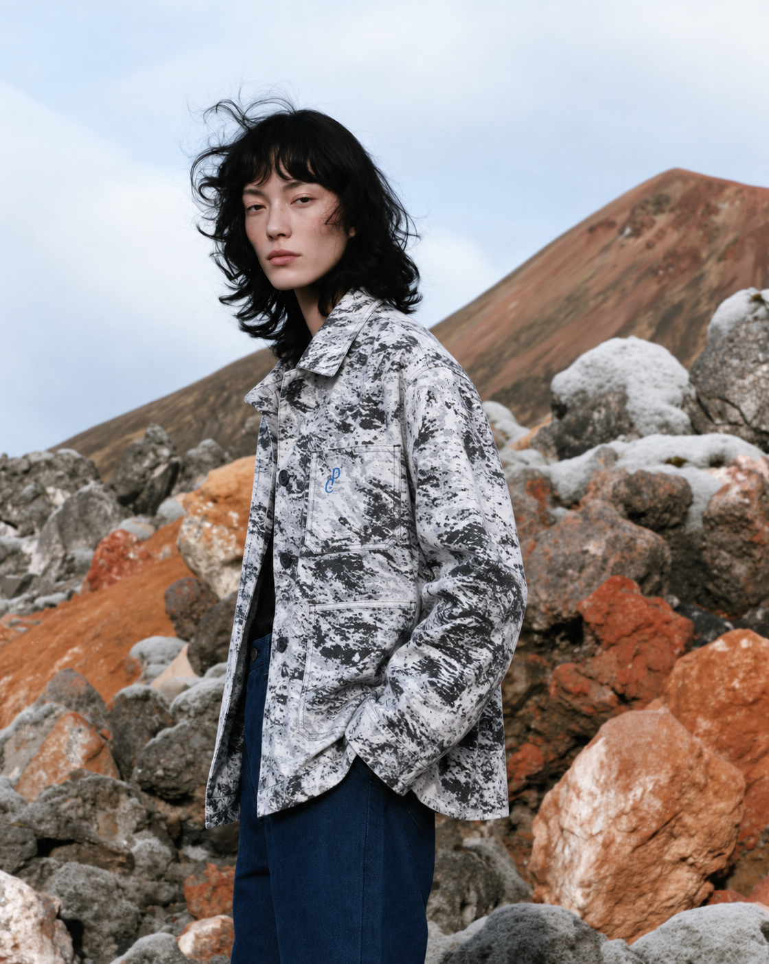 Unisex Zebra Jacquard Jacket