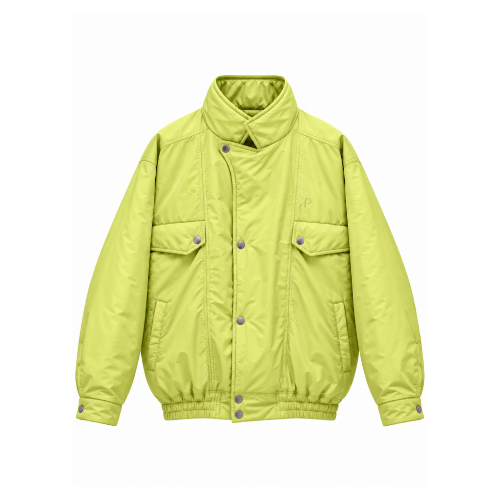 Lime Bomber Jacket – Unisex Designer Jacket