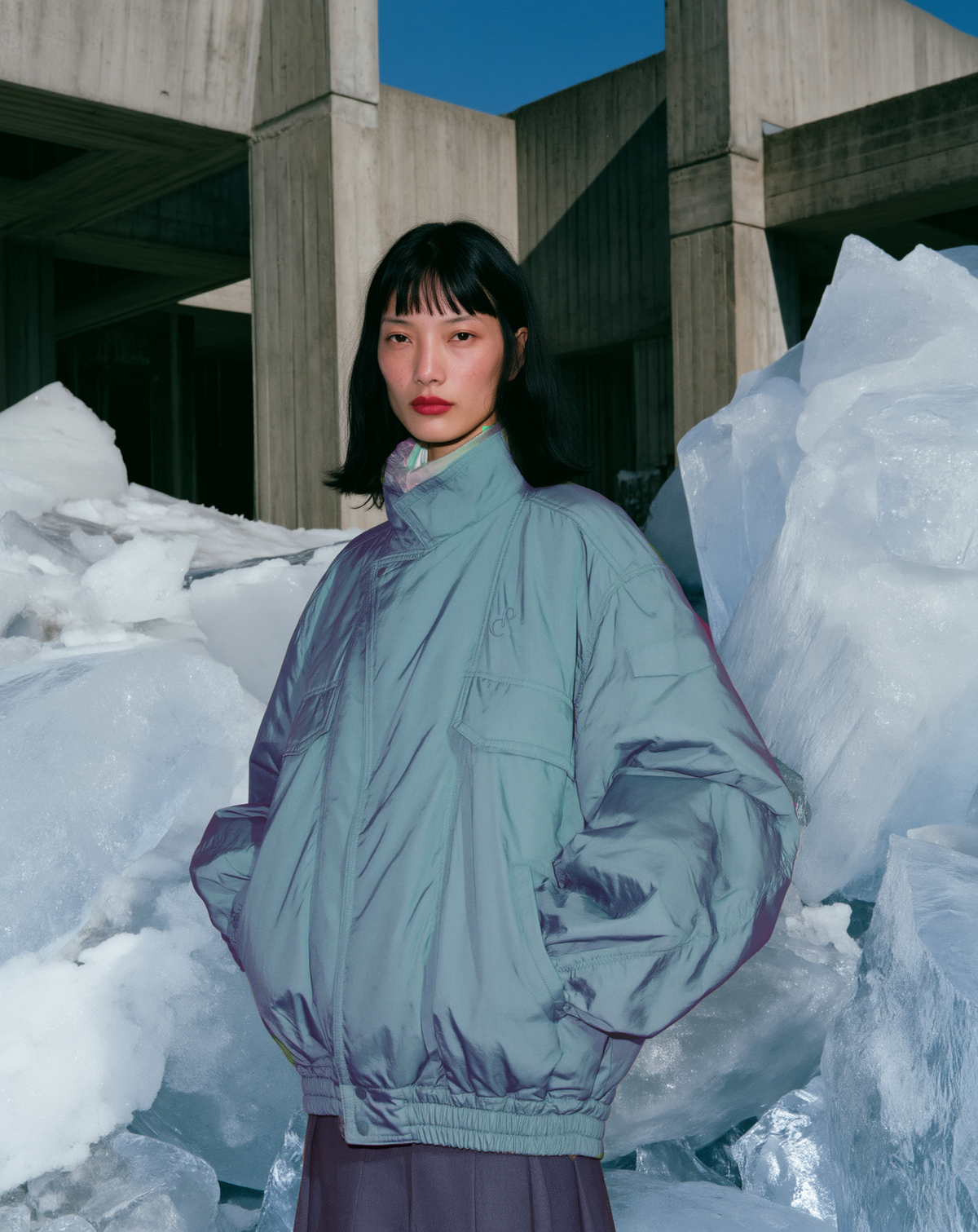 Bomber jacket Eucalyptus